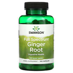 Swanson, Racine de gingembre Spectrum, 540 mg, 100 capsules