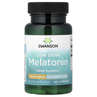 Swanson, Low Dose Melatonin, 1 mg, 120 Capsules