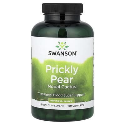 Swanson, Prickly Pear, 650 mg, 180 Capsules