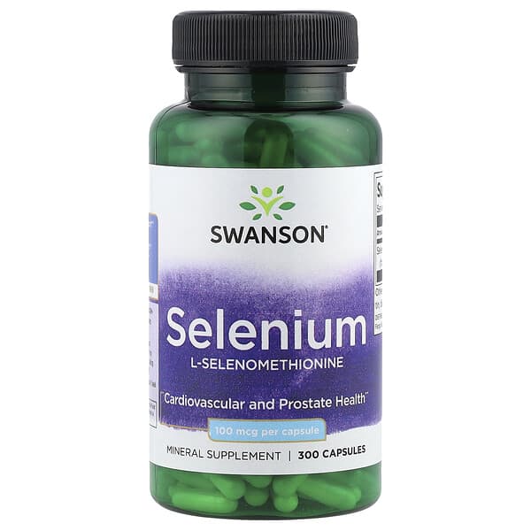 Swanson Selenium, 100 mcg, 300 Capsules