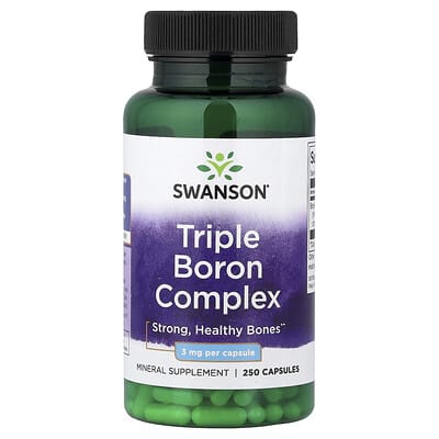 Swanson, Triple Boron Complex, 3 mg , 250 Capsules