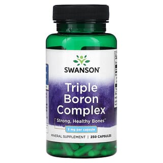 Swanson, Complejo triple de boro, 3 mg, 250 cápsulas