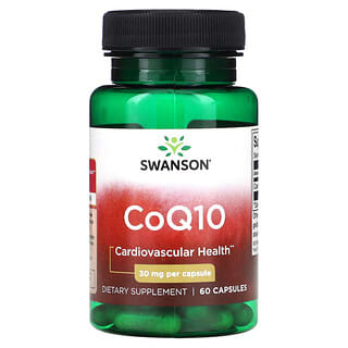 Swanson, CoQ10, 30 мг, 60 капсул