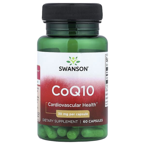 Swanson CoQ10, 30 mg, 60 Capsules