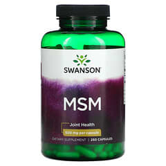 Swanson, МСМ, для здоровья суставов, 250 мг, 250 капсул
