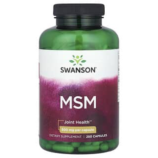 Swanson, MSM，1000 毫克，250 粒膠囊（每粒膠囊 500 毫克）