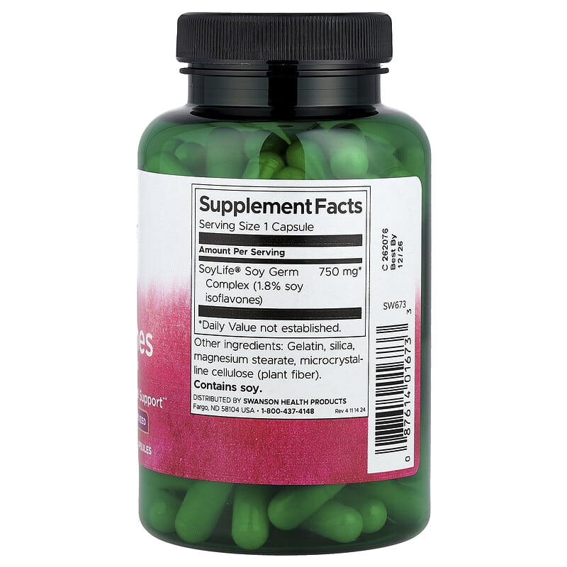 大豆イソフラボン、750mg、120粒