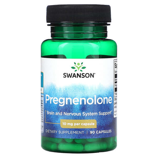 Pregnenolone, 10 mg, 90 Capsules