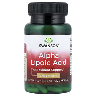 Swanson, Acido alfa lipoico, 50 mg, 120 capsule
