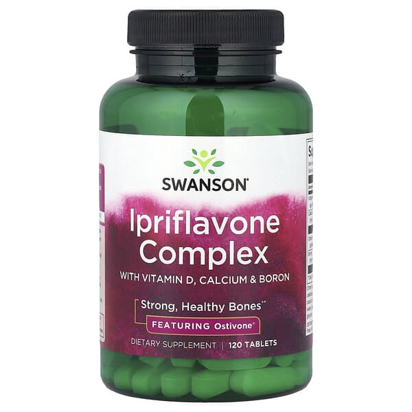 Ipriflavone Complex with Vitamin D, Calcium & Boron, 120 Tablets