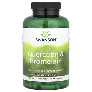 Swanson, Quercetina e Bromelina, Saúde Respiratória, 250 Cápsulas