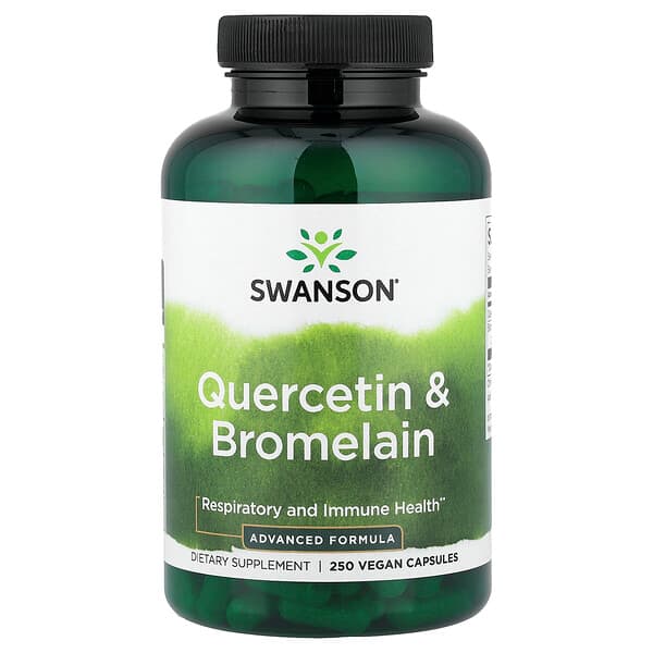 Swanson Vitamins, Quercetin & Bromelain, 250 Vegan Capsules — product photo 1