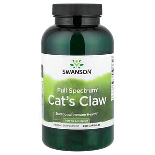Swanson Vitamins, Full Spectrum® Cat's Claw, 500 mg, 250 Capsules
