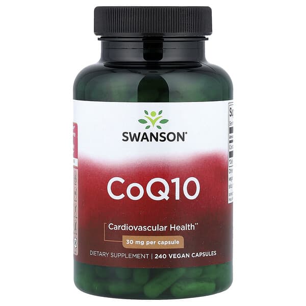 Swanson CoQ10, 30 mg, 240 Vegan Capsules