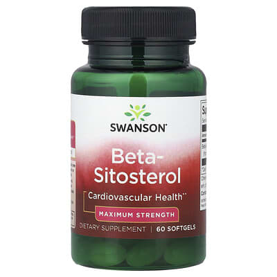 Swanson, Beta-Sitosterol, Extra Strength, 60 Softgels (160 mg per softgel)