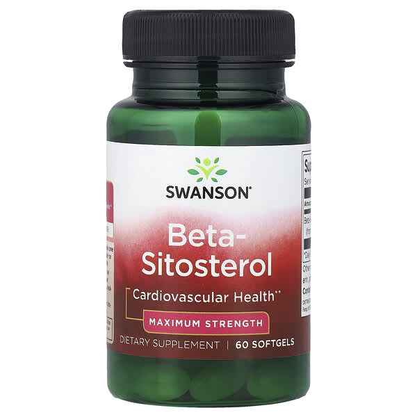 Beta-Sitosterol, Maximum Strength, 60 Softgels (160 mg per Softgel)