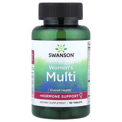 Swanson, Women's Multinutrient + Hormone Help, 90 Tablets