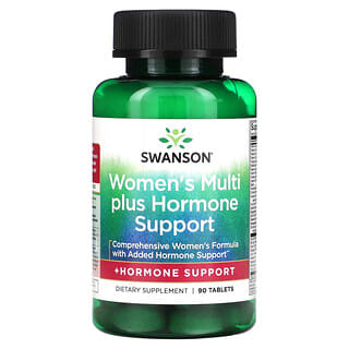 Swanson, Multi Plus Hormone Support для женщин, 90 таблеток