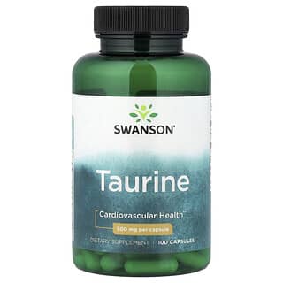 Swanson, Taurine, 500 mg, 100 capsules