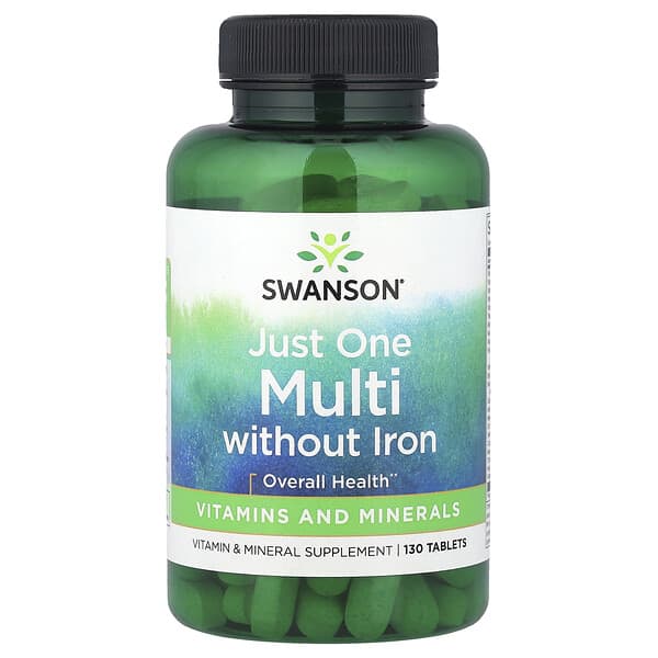 Just One Complete Multi Without Iron, 130 Tablets