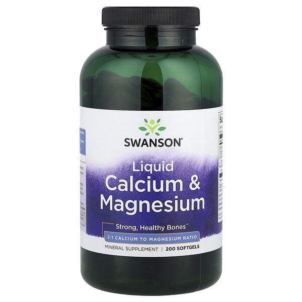 Liquid Calcium & Magnesium, 200 Softgels