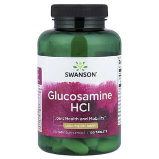 Swanson, Glucosamine HCl, Glucosamin HCl, 1.500 mg, 100 Tabletten