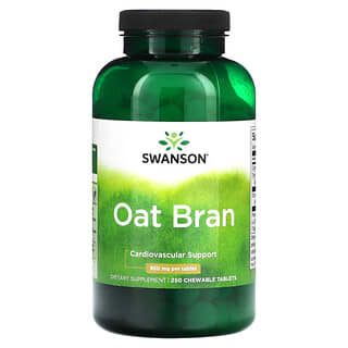 Swanson, Oat Bran, 850 mg, 250 Chewable Tablets