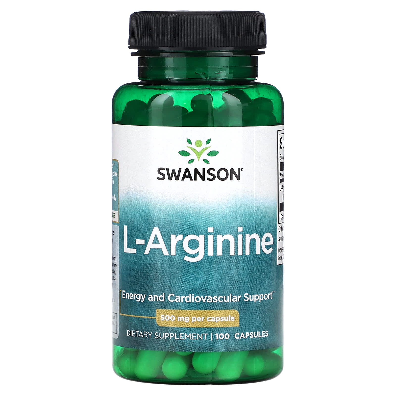 Swanson L Arginine 500 Mg 100 Capsules