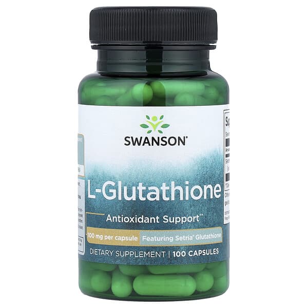 L-Glutathione, 100 mg, 100 Capsules