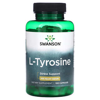 Swanson, L-тирозин, 500 мг, 100 капсул
