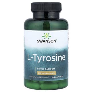Swanson, L-тирозин, 500 мг, 100 капсул