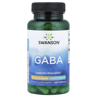 سوانسون‏, GABA ، 500 ملجم ، 100 كبسولة