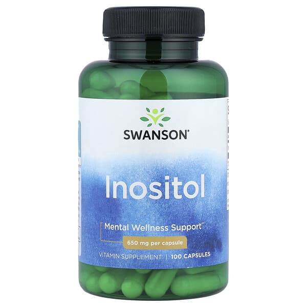 Inositol, 650 mg, 100 Capsules