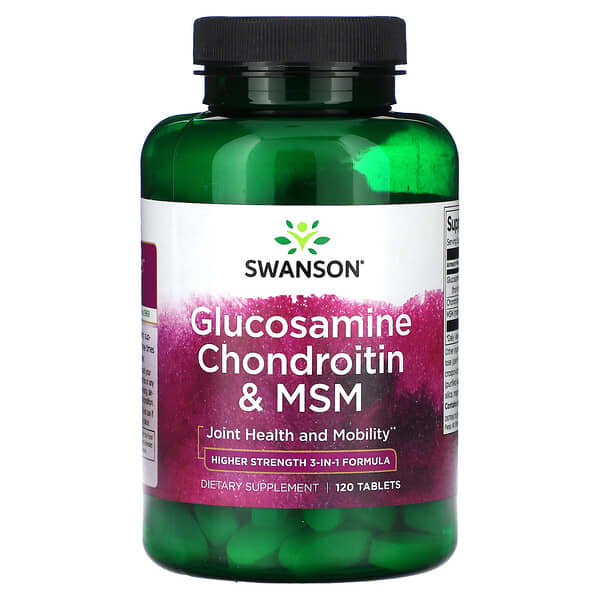 Swanson, Glucosamine Chondroitin &amp; MSM, 120 Tablets