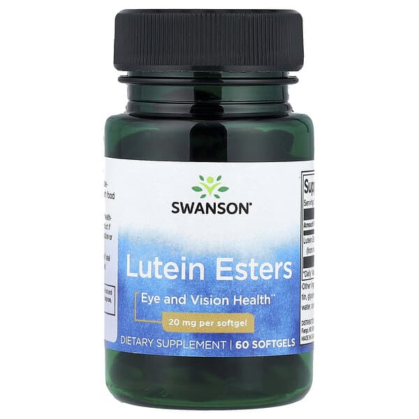 Swanson Lutein Esters, 20 mg, 60 Softgels