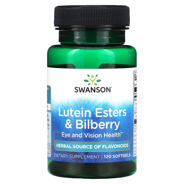 Swanson, Lutein Esters &amp; Bilberry, 120 Softgels