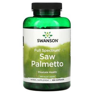 Swanson, Full Spectrum Saw Palmetto, Prostate, 540 mg, 250 Capsules