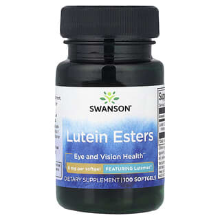 Swanson, Esters de lutéine, 6 mg, 100 capsules à enveloppe molle
