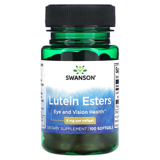 Swanson, Ésteres de luteína, 6 mg, 100 cápsulas blandas