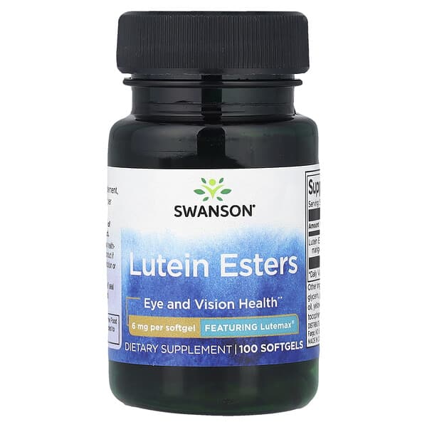 Lutein Esters, 6 mg, 100 Softgels