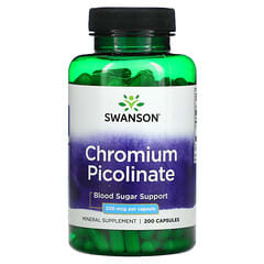 Swanson, Picolinate de chrome, 200 µg, 200 capsules