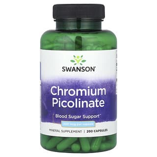 Swanson, Picolinate de chrome, 200 µg, 200 capsules