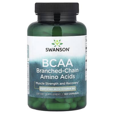 Swanson, BCAA, 100 Capsules