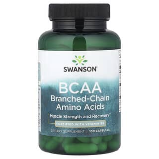 Swanson, BCAA, 100 Capsules