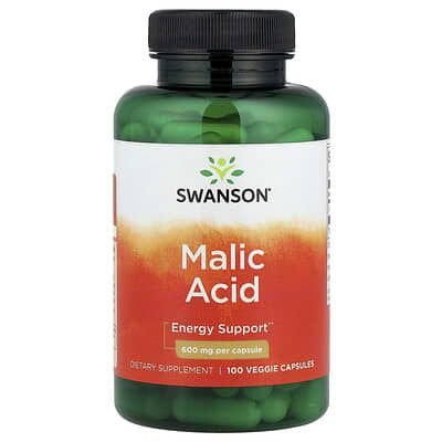 Swanson, Malic Acid, 600 mg, 100 Vegetarian Capsules