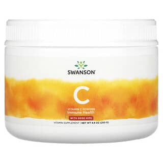 Swanson, Порошок витамина C с шиповником, 250 г (8,8 унции)