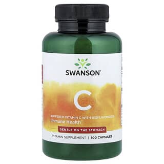 Swanson, Vitamine C tamponnée aux bioflavonoïdes, 100 capsules