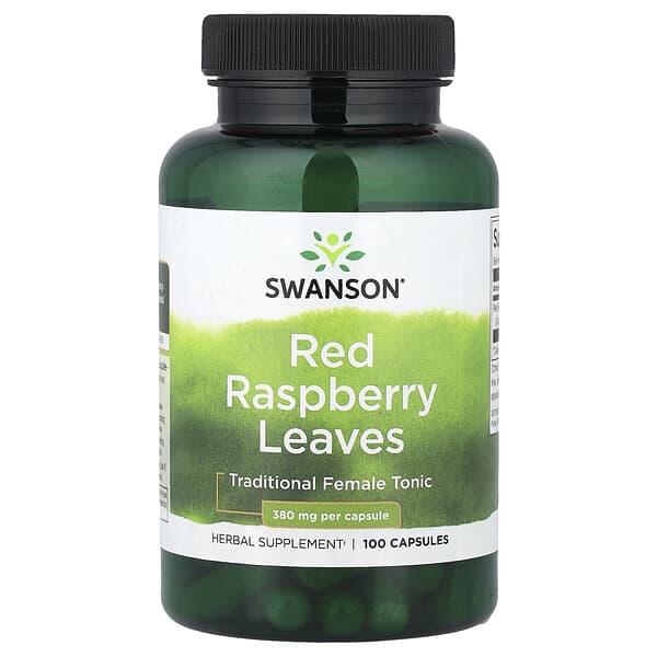 Red Raspberry Leaves, 380 mg, 100 Capsules