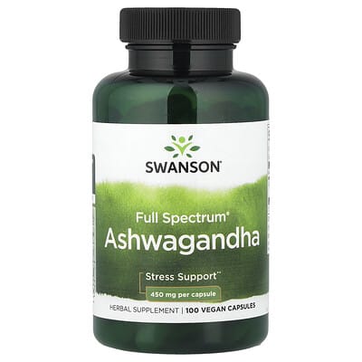 Norland Swanson, Full Spectrum® Ashwagandha, 100 Vegan Capsules  (450 mg per Capsule) supplement Uganda UGX 32329