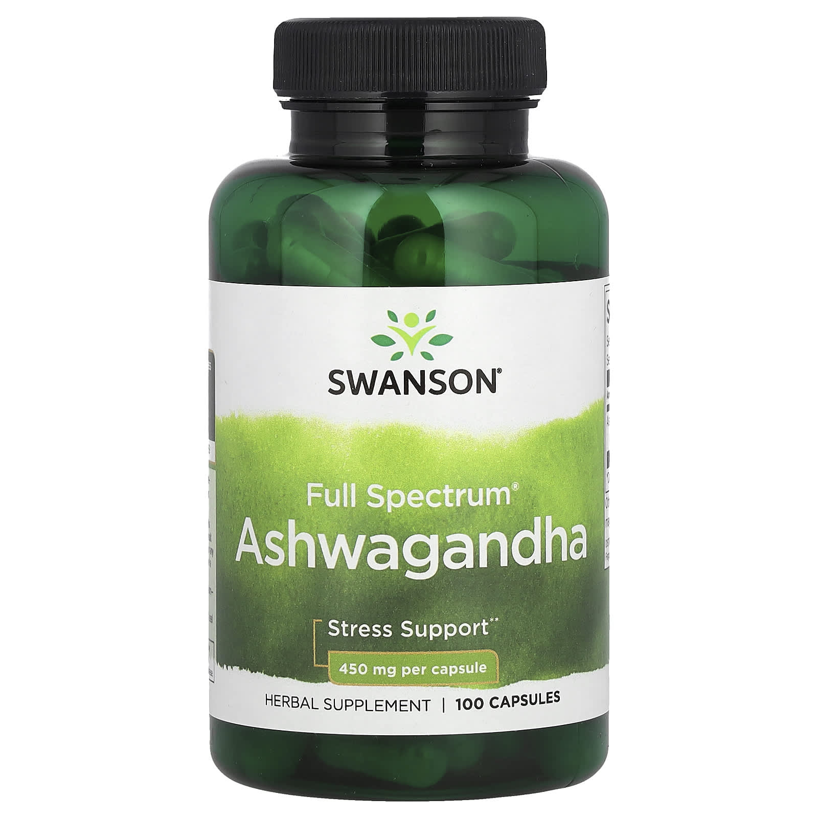 Swanson, Full Spectrum® Ashwagandha, 900 mg, 100 Capsules (450 mg Per ...